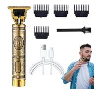Juego de cortas para hombres,Cortas inalámbrico con 4 peines guía - Kit de corte de con maquinilla de afeitar para hombres para el hogar, sala de estar Leryveo