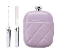 Juego de cortaúñas 4 en 1 de acero inoxidable, cortaúñas para hombres con caja de almacenamiento, para viajes, padres, maridos, mujeres, personas mayores, lugar de trabajo, salón y hogar