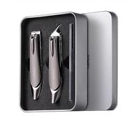 Juego de cortaúñas acero inoxidable, kit pedicura personal con lima uñas, juego cuidado
