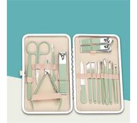 Juego de cortaúñas de 7/8/10/16/18 piezas, herramienta de manicura de acero inoxidable, tijeras para piel muerta, juego de herramientas de belleza, 16PCS2