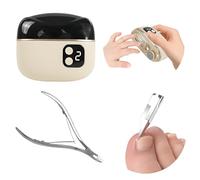 Juego de cortaúñas eléctrico, incluye un cortaúñas automático 3 en 1, tijeras de cutículas de precisión (para uñas encarnadas gruesas y profundas), ideal para todas tus necesidades de cuidado de uñas