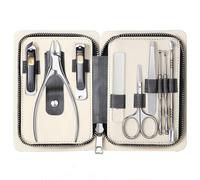 Juego de cortaúñas, juego de cortaúñas duradero, herramienta portátil para uñas para el hogar, pinzas gruesas para cortar uñas, juego de 9 piezas