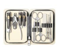 Juego de cortaúñas, juego de cortaúñas duradero, herramienta portátil para uñas para el hogar, pinzas gruesas para cortar uñas, juego de 11 Uds.