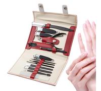 Juego de cortaúñas, juego de cortaúñas, kit de cuidado personal de acero inoxidable, clip portátil para el cuidado de las uñas de los pies