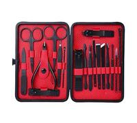 Juego de cortaúñas, Juego de manicura 18 en 1, juego de cuidado de uñas de acero inoxidable, herramienta profesional for el cuidado de uñas de dedos de manos y pies, kit de pedicura portátil for hombr