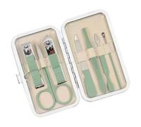 Juego de cortaúñas, kit de manicura y | Kit de uñas de viaje portátil de acero inoxidable de 7 piezas,Kit de limpieza de uñas, kit de manicura ligero para mujeres, hombres, adultos, Navidad, cumpleaño