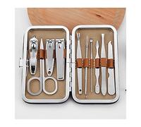 Juego de Cortaúñas Manicura 10 in1 acero inoxidable clavo clipper tijeras uñas tijeras multifunción herramientas de belleza de uñas cortador de clavos pedicura kit de manix para el Cuidado Personal y