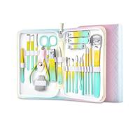 Juego de cortaúñas manicura 9 a 22 piezas, kit acero inoxidable, herramientas for el cuidado las uñas, portátil(22 in 1 Set)