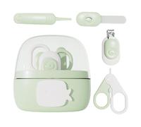 Juego de cortaúñas para bebés,Juego de cortaúñas para bebés | Cortaúñas 4 en 1 lindo con tapa de almacenamiento - Juego de tijeras para uñas, tijeras y pinzas para limar, cuidado seguro para niños y n
