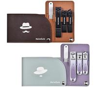 Juego de cortaúñas para los pies y los dedos: juego de cortador de uñas personal separado para hombres y mujeres, kit de recortador de uñas de viaje para adultos, ideal para regalos de boda y regalos