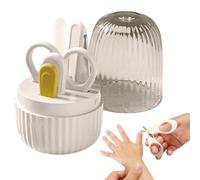 Juego de cortaúñas para niños, cortaúñas de seguridad para niños,Kit de cortaúñas profesional 4 en 1 - Kit profesional de cortaúñas, kit de uñas para bebés, herramientas de aseo portátiles para seguri