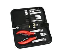 Juego de cortaúñas para uñas, 10 kits de recortador de uñas de acero inoxidable, herramientas de cuidado personal con carcasa, corte de uñas para viajes a casa