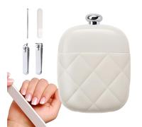 Juego De Cortauñas Para Uñas De Los Pies - Recortador 4 En 1 De Acero Inoxidable,Tijeras De Uñas Curvas Con Estuche | Para Mujeres, Padre, Esposo, Personas Mayores, Lugar De Trabajo, Salón, Viaje