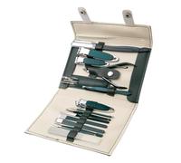 Juego de cortaúñas para uñas, kit de cuidado de uñas de punta, herramientas de cuidado personal de acero inoxidable, clip de uñas portátil para el cuidado de viaje