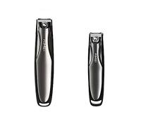 Juego de cortaúñas RIMEI, paquete de 2 cortaúñas de acero inoxidable afilado de primera calidad para uñas y uñas de los pies, kit de manicura profesional, herramientas para el cuidado de las uñas