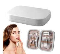 Juego de cortaúñas y pedicura multifuncional, tijeras duraderas para manos, pies, uñas, juego de herramientas de belleza, cucharas de oreja para viajes de negocios, salón, hogar, viajes, camping