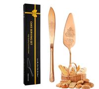 Juego de corte de pastel de boda, juego de corte de pastel para boda | Cortador de tartas decorativo y paleta para tartas, duradero juego de para pizza, pan, formagg
