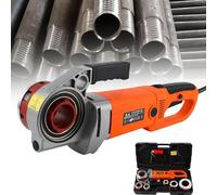 Juego de Corte de roscas, roscado de tuberías, roscador de tuberías, enhebrador de Tubos eléctrico de 2300 W, máquina de Corte de roscas (6head)