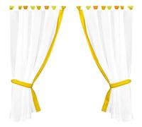 Juego de cortinas cortinas Serie: SKYLINE, tela, gelb - sonnengelb, 140 x 120cm