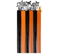Juego de cortinas de fiesta de Halloween de 2 metros para crear un ambiente único y espeluznante en hogares y lugares de fiesta (bandera C)