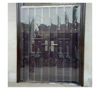 Juego de cortinas de puerta de PVC transparente, tiras de vinilo impermeables para congeladores, gas y jardines, tamaño personalizado (120 x 230 cm), fácil instalación, uso versátil
