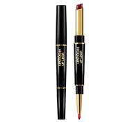 Juego de cosméticos para adolescentes, lápiz labial duradero en Liner 2 Velvet 1 Lipstick With Lip Durable Head Lipstick Pencil Long Nude Double Lipstick Lipgloss Waterproof (I, One Size)