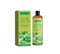 Juego de cosméticos para gel orgánico de aloe puro cortado, grande, 12 oz, de la más alta calidad, en gel vegano, sin perfume para cara, piel, cabello, quemaduras solares (100 ml), color verde, talla