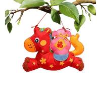 Juego de Costura - Actividades Educativas De Manualidades Con Tema De Caballos,Set de Costura para Principiantes | para Niños y Niñas, Entretenimiento Diario, Cumpleaños, Año Nuevo, Vacaciones y Ocasi