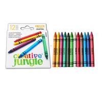Juego de crayones Creative Jungle de 12 piezas