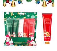 Juego de crema de manos de Navidad, crema de manos, regalos de Navidad, manos secas y agrietadas, crema hidratante para el invierno, set de regalo pequeño para mujeres y hombres (2 unidades, talla