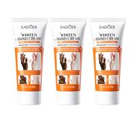 Juego de crema de manos hidratante y blanqueadora de 100 g x 3 piezas de extractos naturales, crema de manos hidratante diaria, crema de manos nutritiva, no grasosa y de rápida absorción