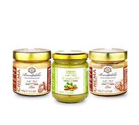 Juego de crema de nueces dulces | 40 % nueces | 3 x 190 g | Brontedolci | Italia