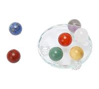 Juego de Cristales Curativos de Piedras de Chakras, Kit de Decoración de Cristales de 7 Chakras con Placa de Selenita para Carga, Terapia de Cuidado Personal y Mediación de