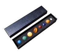 Juego de cristales Planet - Juego de bolas de piedras preciosas de Non Reiki, regalo creativo celeste Home