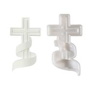 Juego de cruces artísticas multiuso, accesorio de silicona resistente para decoración del hogar, suministros de manualidades para colgar en la pared