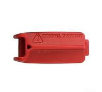 Juego de cubierta de protección de bloque de batería de bicicleta para componentes electrónicos Sram Construcción ABS resistente a la erosión Tapa de poste cuentagotas rojo (cubierta de transmisión)