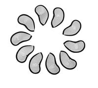 Juego de Cubiertas de Hierro para Golf, Cubierta Protectora Impermeable para Cabeza de Golf con números, 10 Uds., para Ejercicio en la cancha (Gris Claro)