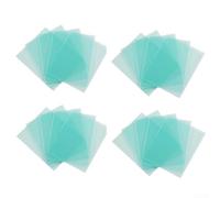 Juego de cubiertas de lentes transparentes para cascos de soldadura, 20 piezas de lentes de repuesto exteriores