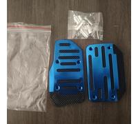 Juego de cubiertas de pedal de aleación de aluminio antideslizante, accesorios de transmisión manual, agarre de silicona de tracción mejorada, kit completo de pedal para coches, SUV, ATV, deportivos