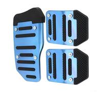 Juego de cubiertas de pedal de aleación de aluminio antideslizante, accesorios de transmisión manual, agarre de silicona de tracción mejorada, kit completo de pedal para coches, SUV, ATV deportivos