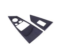 Juego de cubiertas for interruptores de elevalunas y puertas de coche, de fibra de carbono, compatible con BMW Serie 6 650i 645Ci E63 E64 M6 2006 2007 2008 2009 2010 LHD