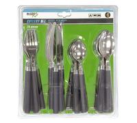 Juego de cubiertos Bo-Camp Cutlery set 24 pieces Color: gris