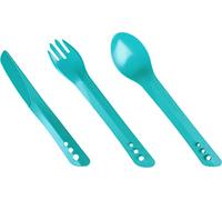 Juego de cubiertos de plástico apilables Ellipse de Lifeventure para acampadas, viajes y actividades al aire libre en general.
