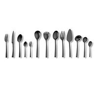 Juego de cubiertos ECHTWERK Avelino de 30 piezas para hasta 6 personas, acero inoxidable 18/10, mate, juego de cubiertos de alta calidad, para mesas festivas, incluye caja de almacenamiento, negro