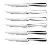 Juego de cubiertos for cuchillos de carne con cuchillo, tenedor y cuchara, cubiertos de cocina dentados de acero inoxidable 4/6/8 piezas(6pcs)