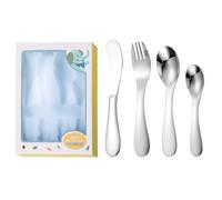 Juego De Cubiertos Infantiles De 4 Piezas, Bonito Juego De Cubiertos Infantiles, Cubiertos Infantiles De Acero Inoxidable, Cubiertos De Cocina, Cubiertos Reutilizables