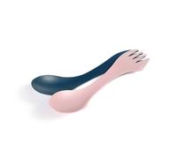 Light My Fire Spork Cubiertos de Camping para Llevar 3 en 1 -Cubierto Multifunción Reutilizable - Viaje y Excursionismo - Irrompible, No Tóxico, Sin BPA - paquete de 2 (2pack HazyBlue/DustyPink)
