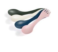 Light My Fire Spork Cubiertos de Camping para Llevar 3 en 1 - Cubiertos Pequeños Multifunción Reutilizables - Viaje y Excursionismo - Irrompible, No Tóxico, Sin BPA - paquete de 4