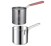 Juego de cubiertos para camping, 1 juego de olla de acero inoxidable con olla de cocción de acero inoxidable para calentamiento rápido, diseño ergonómico para un uso cómodo, freír pescado y preparar