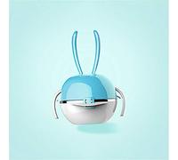 Juego De Cubiertos Para Niños Bebé Portátil De Acero Inoxidable Resistente A La Rotura Del Tazón Lechón Del Bebé Regalo Creativo Conejo Azul